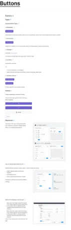 Dippi design system – Buttons board