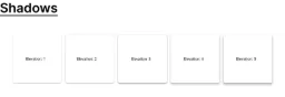 FlexUp HR design system – Shadows board