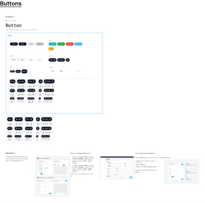 FlexUp HR design system – Buttons board